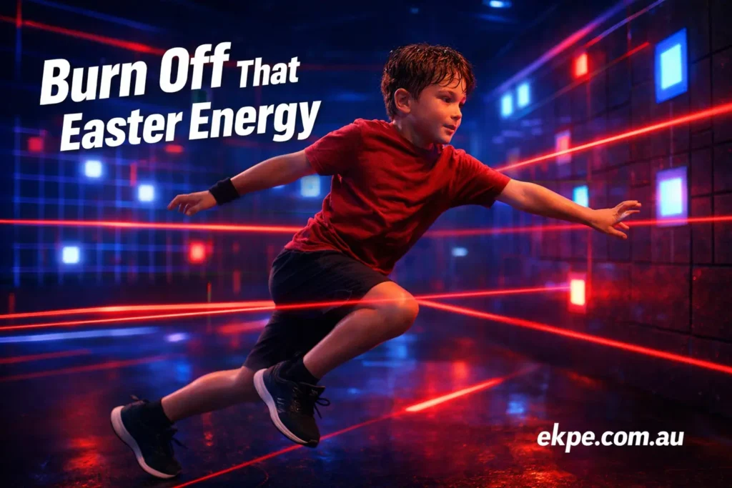 Laser grid challenge in action